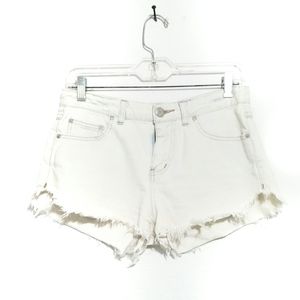 Free People Bleached Distressed Shorts Size 26